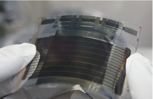 solar flim end clamp cell