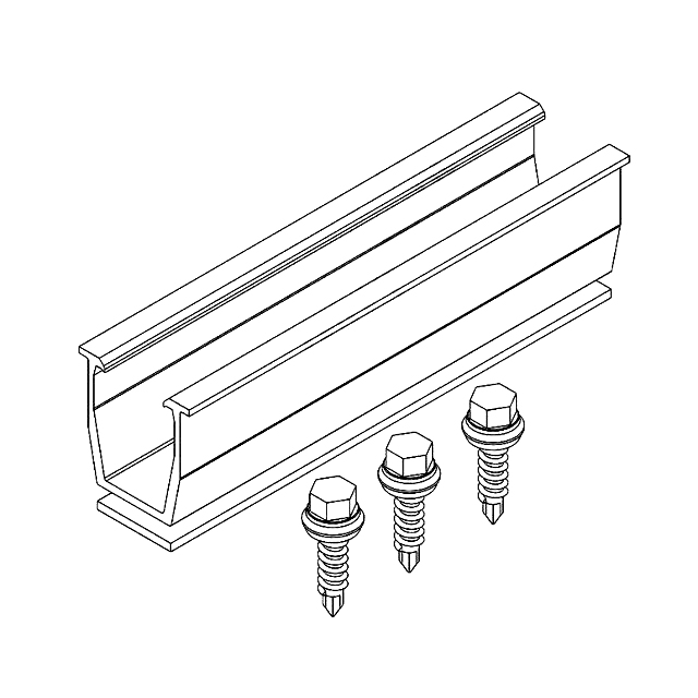 Solar Aluminum Rail drawing