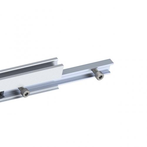 Solar panel rail connector