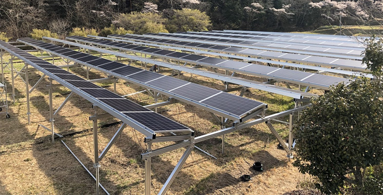 800KW Solar Ground farm mounting in Japan 